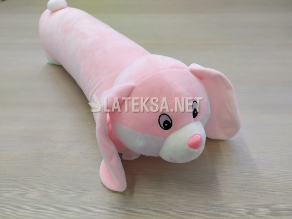 Подушка-игрушка Розовый кролик, размер 60x40x5,5 см